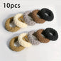 10PCS Wide Thick Hair Ties – Durable Elastic Bands for Ponytails & Buns
