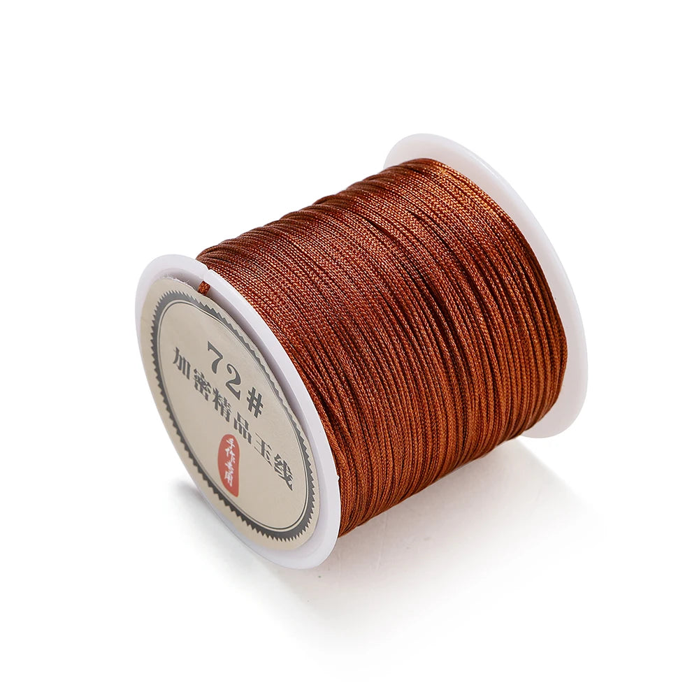 10/50M 0.8mm Nylon Thread Cord for Jewelry Making – DIY Bracelet & Knot String