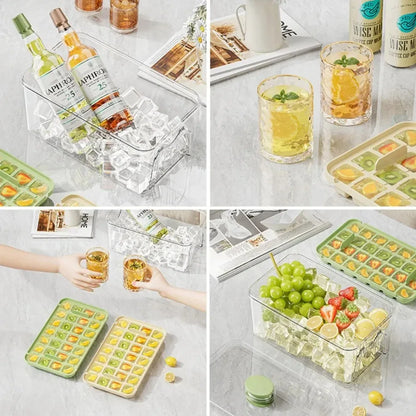 Multifunctional 28/56 Grids Ice Cube Maker – One-Touch Release Ice Tray