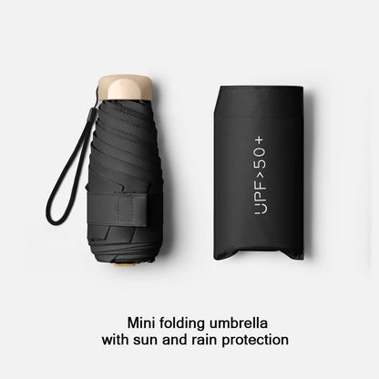 Mini Pocket Umbrella with UV Protection – Compact Folding Sunshade