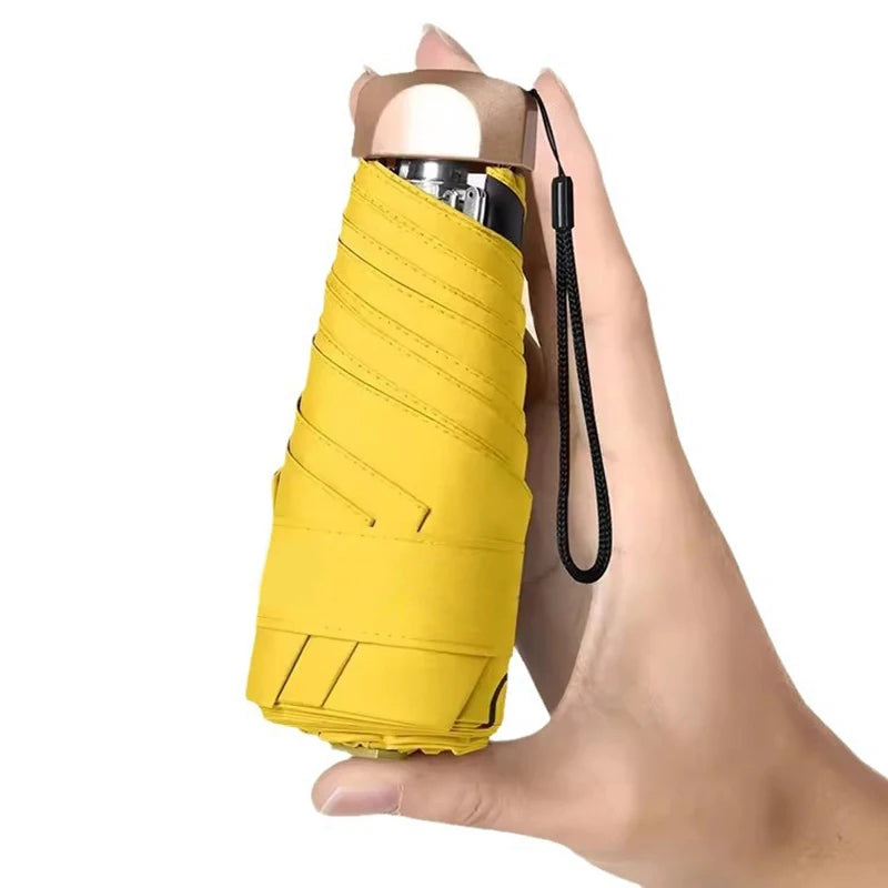 Mini Pocket Umbrella with UV Protection – Compact Folding Sunshade
