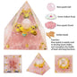 Natural Crystal Energy Pyramid – Peridot & Amethyst Chakra Healing Décor