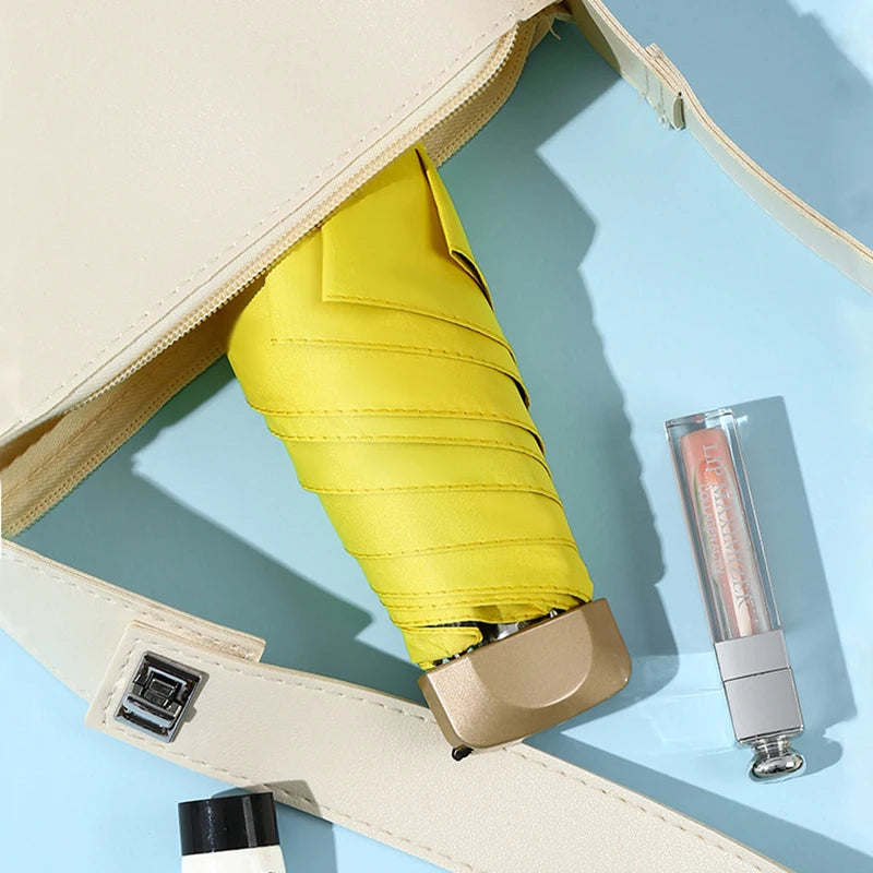 Mini Pocket Umbrella with UV Protection – Compact Folding Sunshade