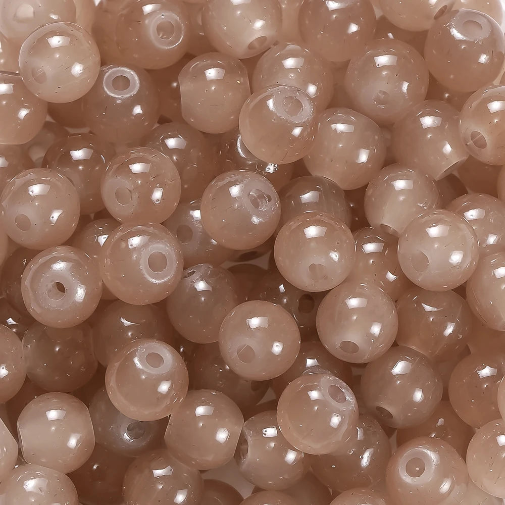 6mm Glass Round Spacer Beads – DIY Jewelry Making Supplies (30/50pcs)
