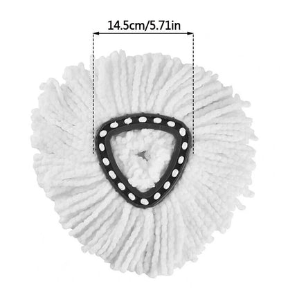 Microfiber Spin Mop Head Replacement – 360° Easy Wring Cleaning Refill