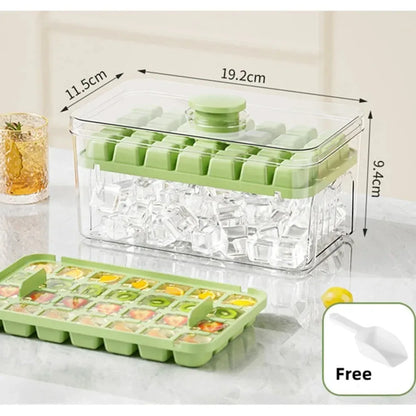 Multifunctional 28/56 Grids Ice Cube Maker – One-Touch Release Ice Tray