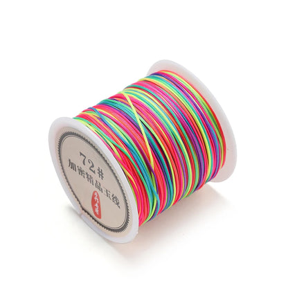 10/50M 0.8mm Nylon Thread Cord for Jewelry Making – DIY Bracelet & Knot String