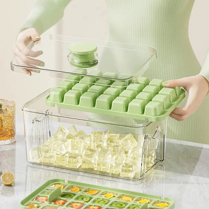 Multifunctional 28/56 Grids Ice Cube Maker – One-Touch Release Ice Tray