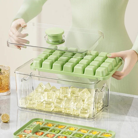 Multifunctional 28/56 Grids Ice Cube Maker – One-Touch Release Ice Tray