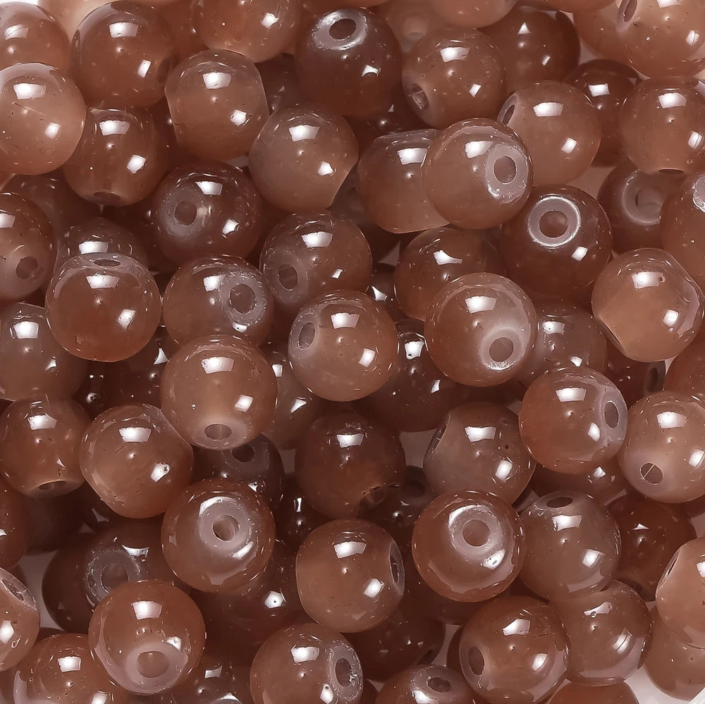 6mm Glass Round Spacer Beads – DIY Jewelry Making Supplies (30/50pcs)