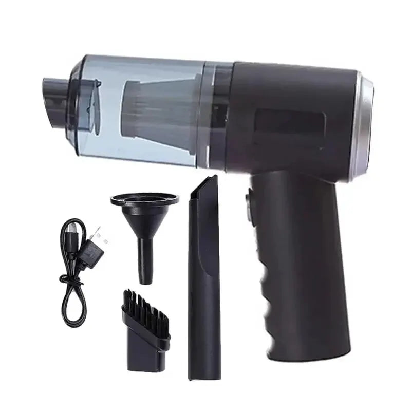 3-in-1 USB Rechargeable Vacuum Cleaner – Suction & Blowing for Car and Home