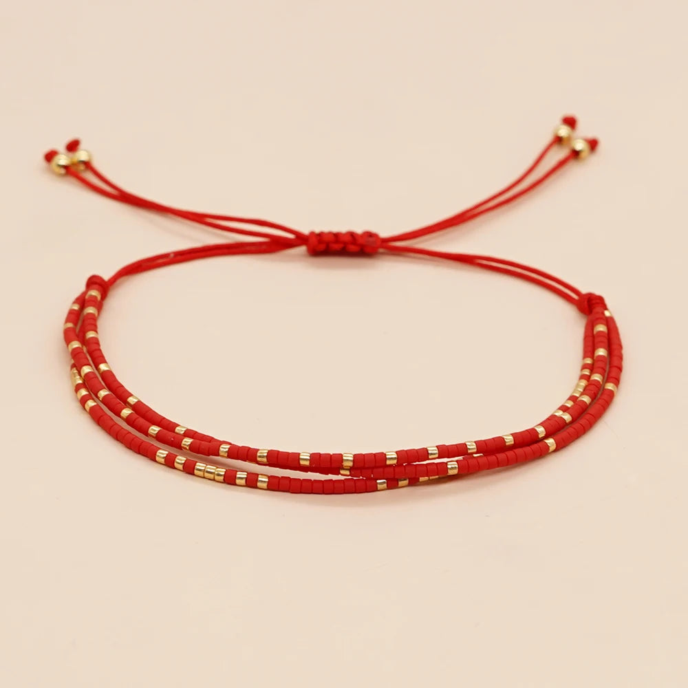 Handmade Miyuki Beaded Bracelet – Adjustable Native Style Jewelry for Women