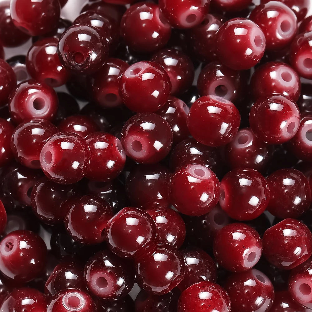 6mm Glass Round Spacer Beads – DIY Jewelry Making Supplies (30/50pcs)