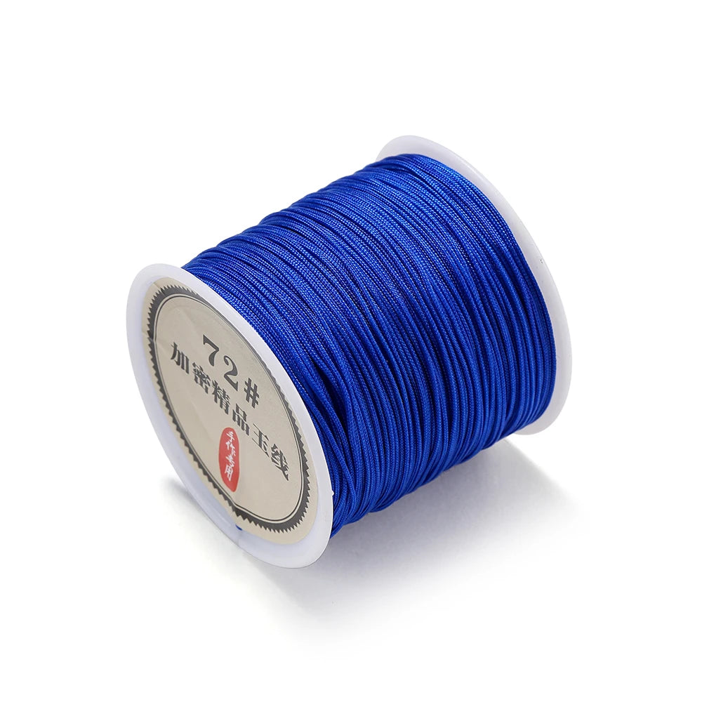 10/50M 0.8mm Nylon Thread Cord for Jewelry Making – DIY Bracelet & Knot String
