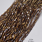 4x7mm Gold Plated Glass Spacer Beads – Briolette Crystal Beads for Jewelry DIY