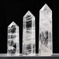 Natural Crystal Obelisk Wand – Rose Quartz & Amethyst for Healing & Decor