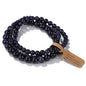 3pcs Natural Stone Beads Bracelet Set for Women & Men - Agates & Quartz