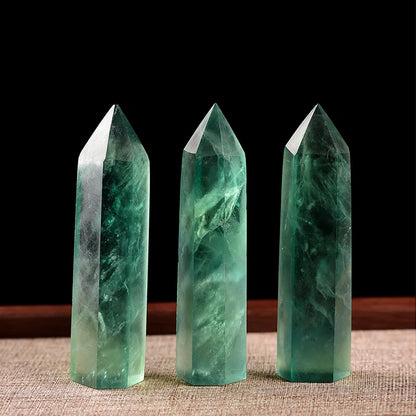 Natural Crystal Obelisk Wand – Rose Quartz & Amethyst for Healing & Decor