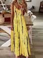 Women’s Tie-Dye V-Neck Maxi Dress – Casual Summer Beach Vacation Dress